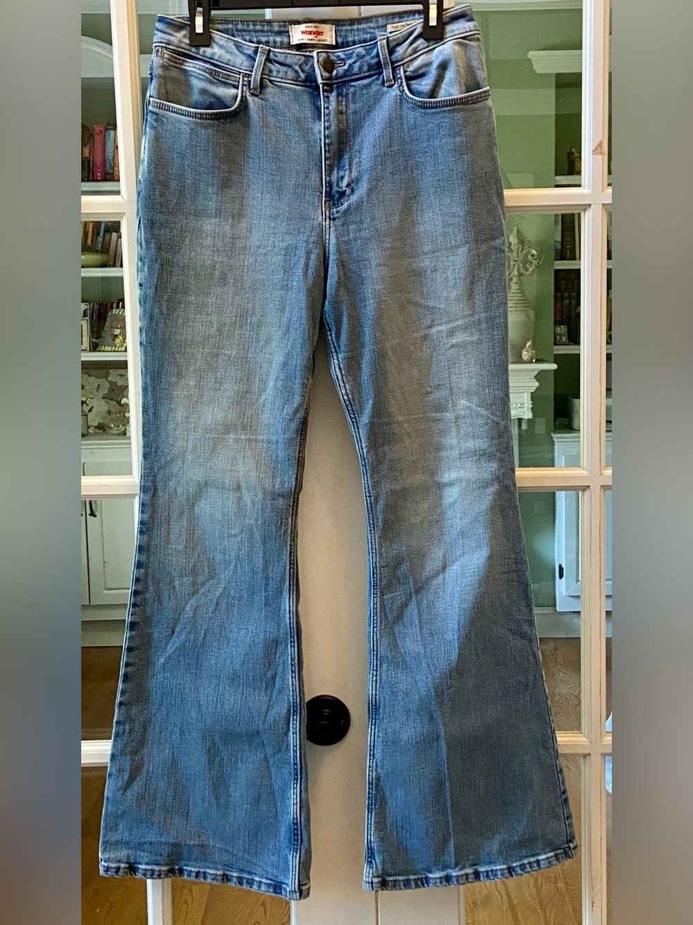 Wrangler Light Wash High Rise Fierce Flare Jeans Size 10
